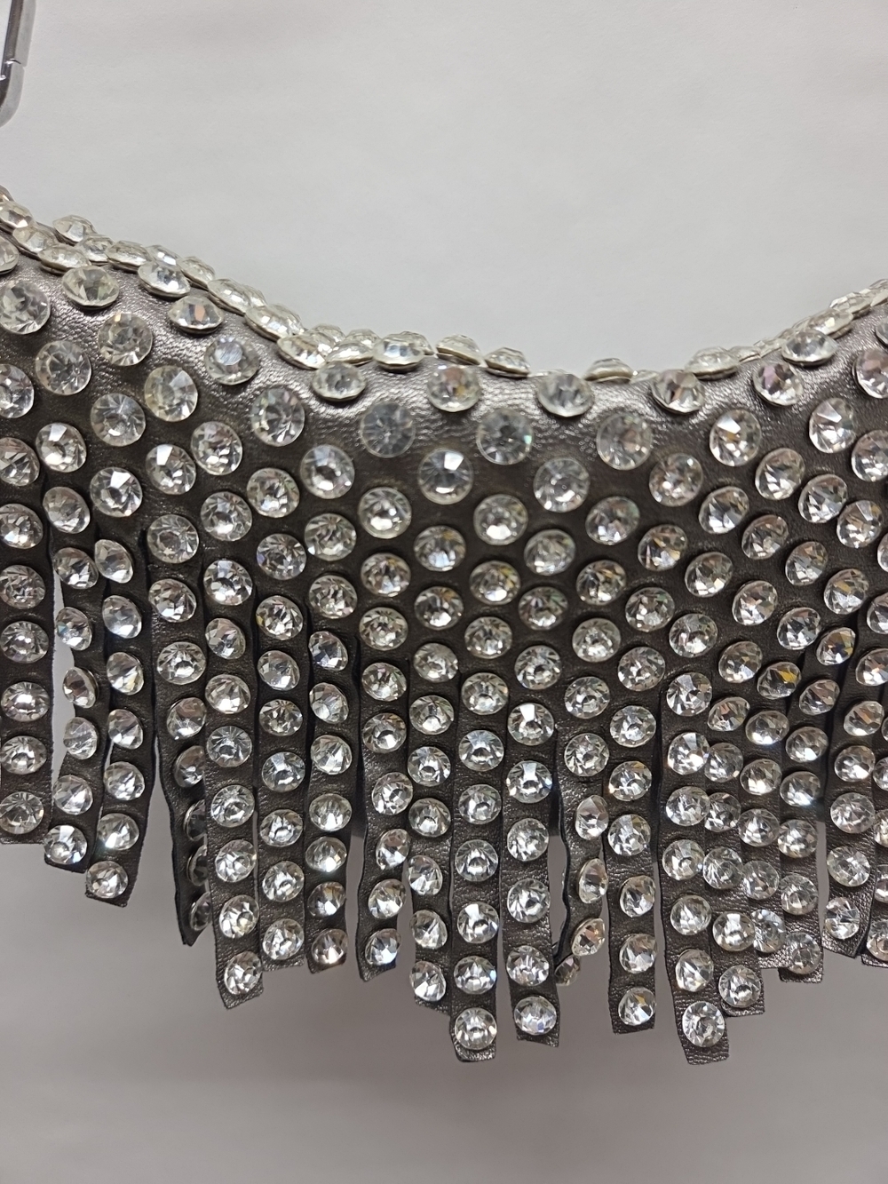 Studded Fringe Bag Silver - Picture 2 of 8